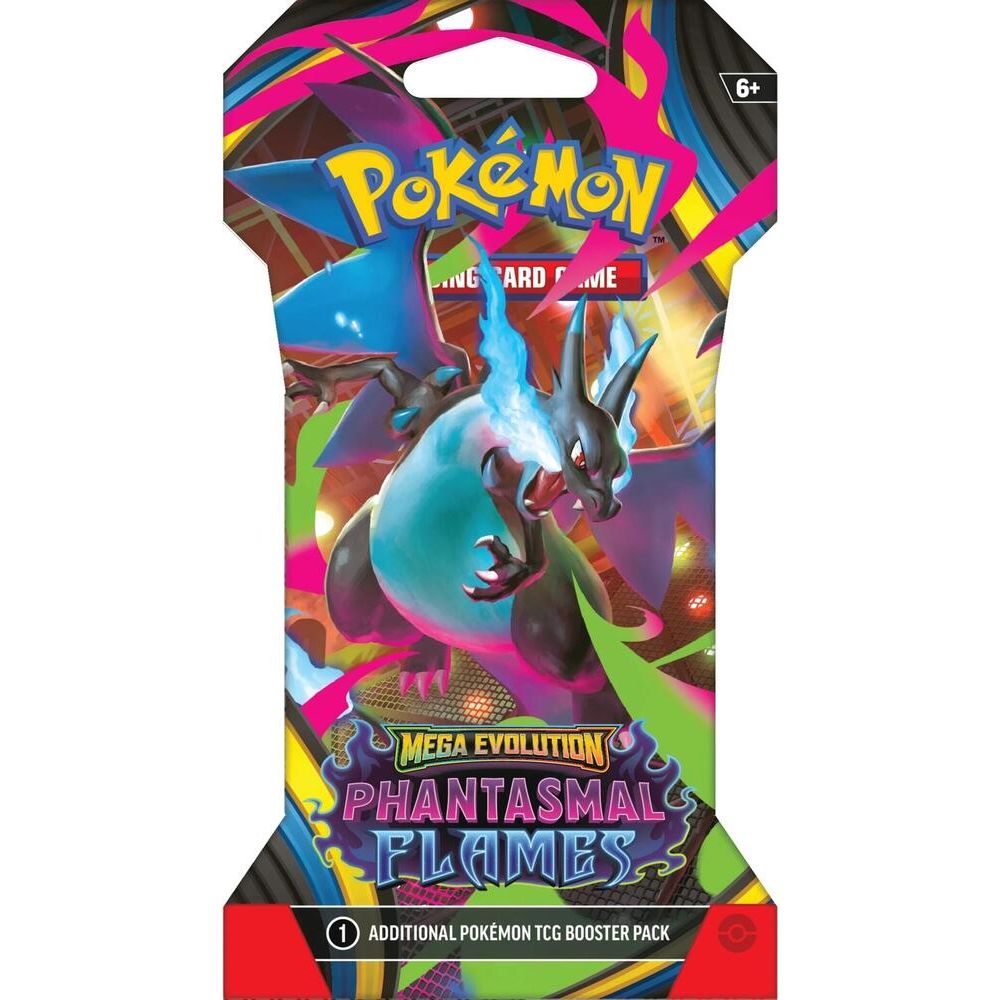 POKÉMON TCG Mega Evolution: Phantasmal Flames ME02 Sleeved Booster Pack - PokeBox USA