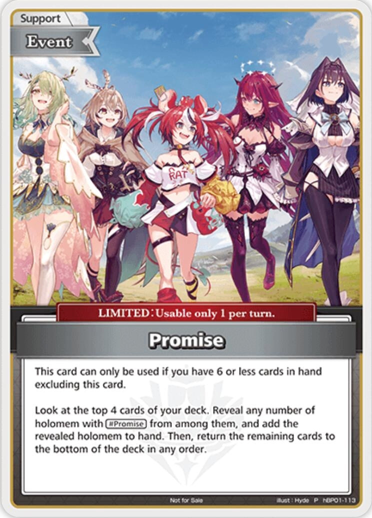 Image for Promise (P) (hBP01-113) (hBP01-113) (hololive OFFICIAL CARD GAME Promos) (hOCGP) - Hololive