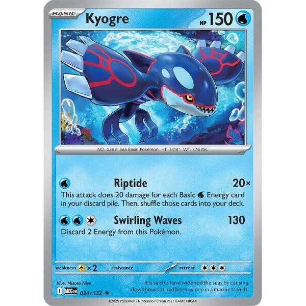 Image for Kyogre (034/132) (ME01: Mega Evolution) - Pokemon