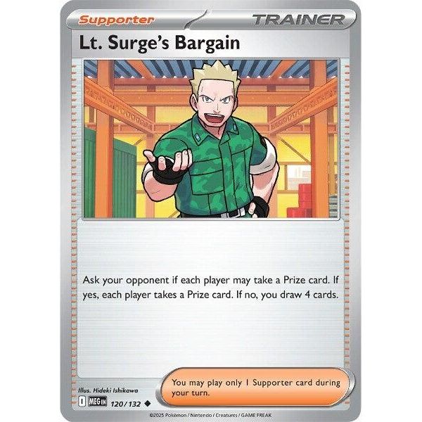 Image for Lt. Surge's Bargain (120/132) (ME01: Mega Evolution) - Pokemon