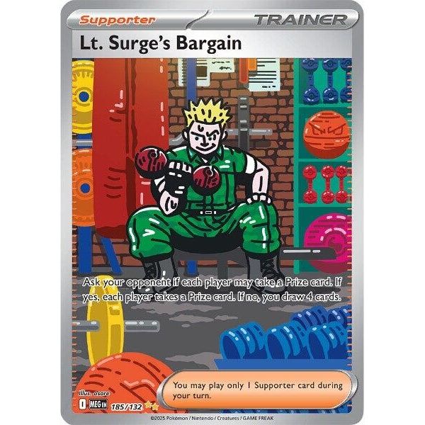 Image for Lt. Surge's Bargain (185/132) (ME01: Mega Evolution) - Pokemon