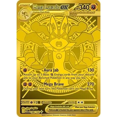 Image for Mega Lucario ex (188/132) (ME01: Mega Evolution) - Pokemon