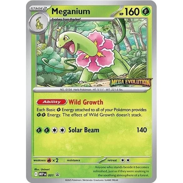 Meganium - 001 (001) (ME: Mega Evolution Promo) - PokeBox USA