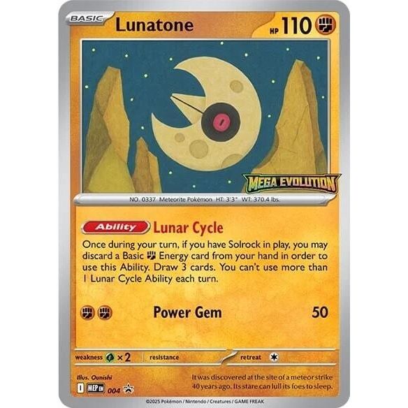 Image for Lunatone - 004 (004) (ME: Mega Evolution Promo) - Pokemon