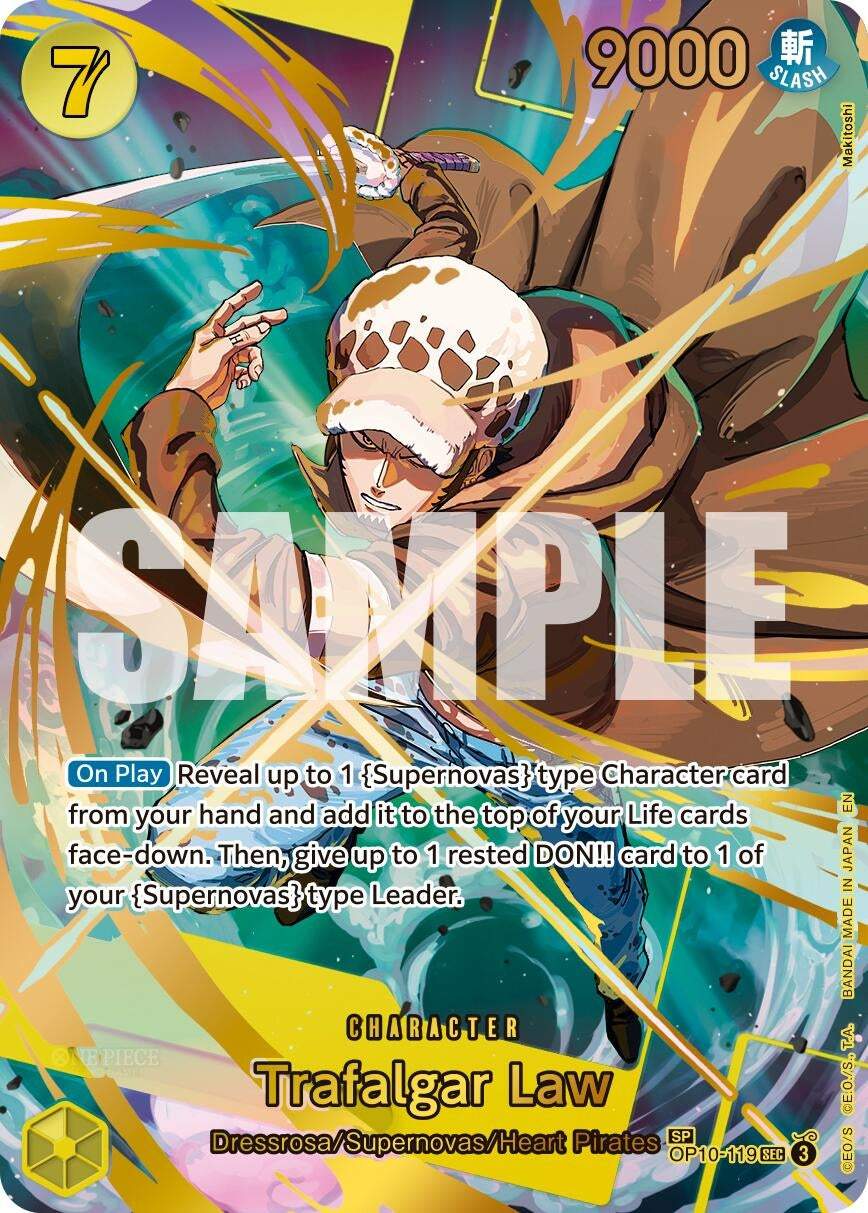Image for Trafalgar Law - OP10-119 (SP) (OP10-119) (Premium Booster -The Best- Vol. 2) (PRB-02) - One Piece Card Game