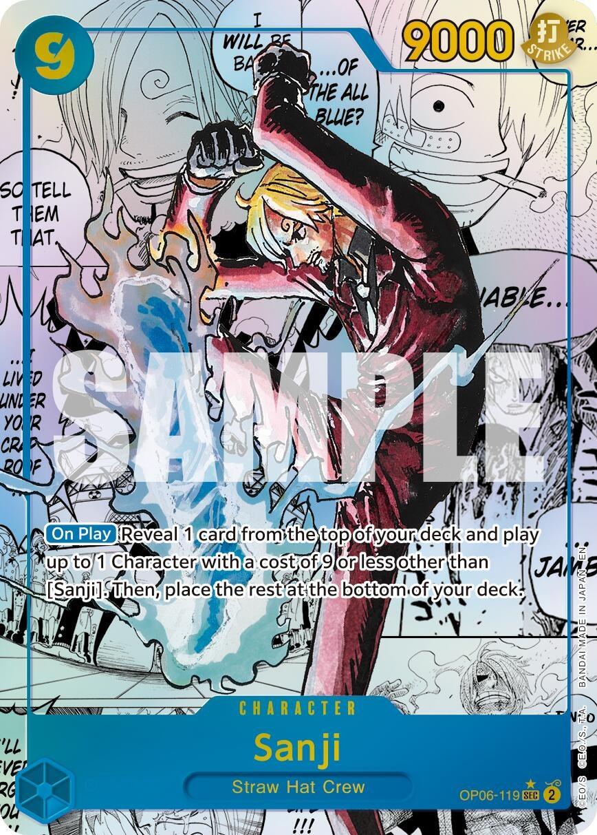 Image for Sanji - OP06-119 (Manga) (OP06-119) (Premium Booster -The Best- Vol. 2) (PRB-02) - One Piece Card Game