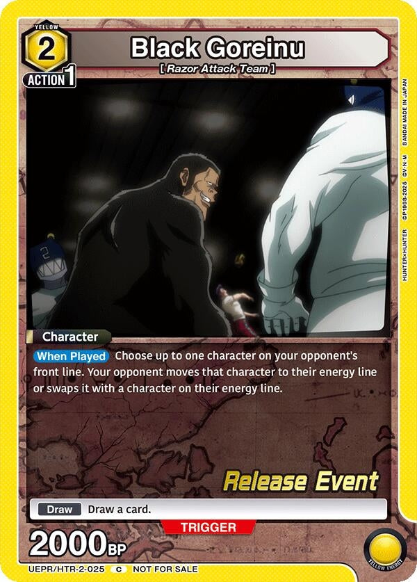 Image for Black Goreinu (UEPR/HTR-2-025) (UEX04BT: HUNTER X HUNTER Vol.2 Release Event Cards) (UEX04BT_RE) - Union Arena