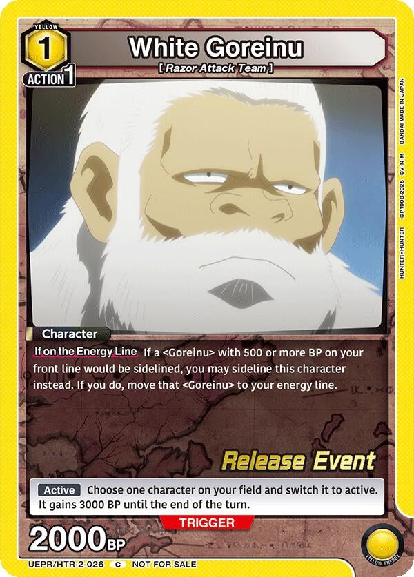 Image for White Goreinu (UEPR/HTR-2-026) (UEX04BT: HUNTER X HUNTER Vol.2 Release Event Cards) (UEX04BT_RE) - Union Arena