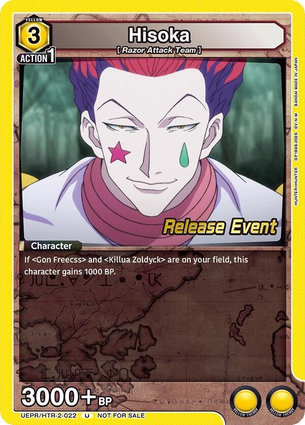 Image for Hisoka (022) (UEPR/HTR-2-022) (UEX04BT: HUNTER X HUNTER Vol.2 Release Event Cards) (UEX04BT_RE) - Union Arena