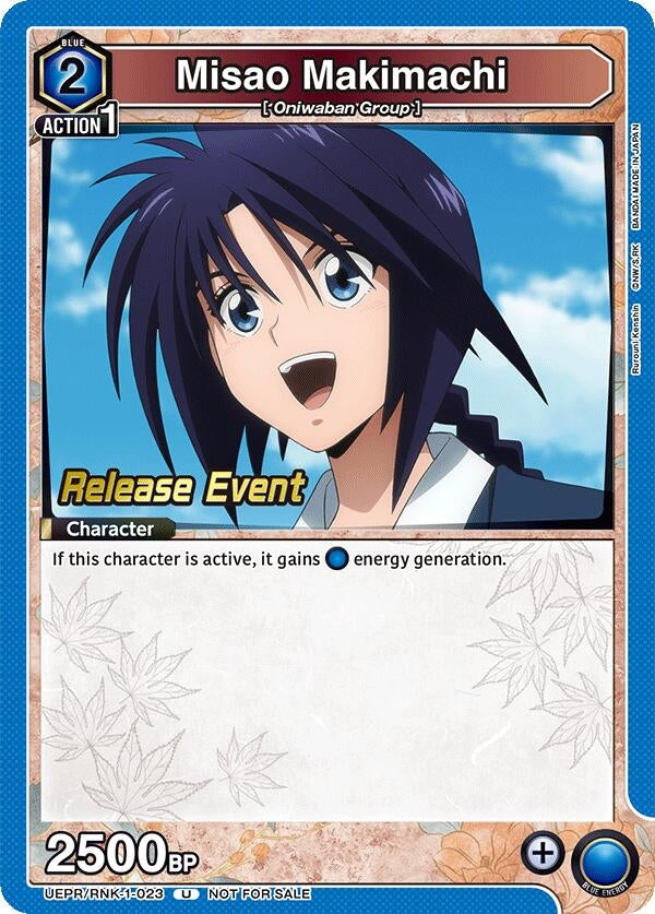 Image for Misao Makimachi (023) (UEPR/RNK-1-023) (UE11BT: Rurouni Kenshin Release Event Cards) (UE11BT_RE) - Union Arena