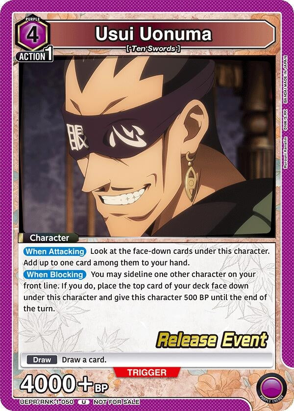 Image for Usui Uonuma (UEPR/RNK-1-050) (UE11BT: Rurouni Kenshin Release Event Cards) (UE11BT_RE) - Union Arena