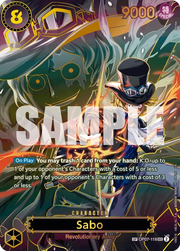 Image for Sabo - OP07-118 (SP) (OP07-118) (Carrying On His Will) (OP13) - One Piece Card Game