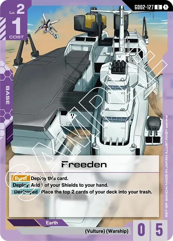 Image for Freeden (GD02-127) (Dual Impact) (GD02) - Gundam Card Game