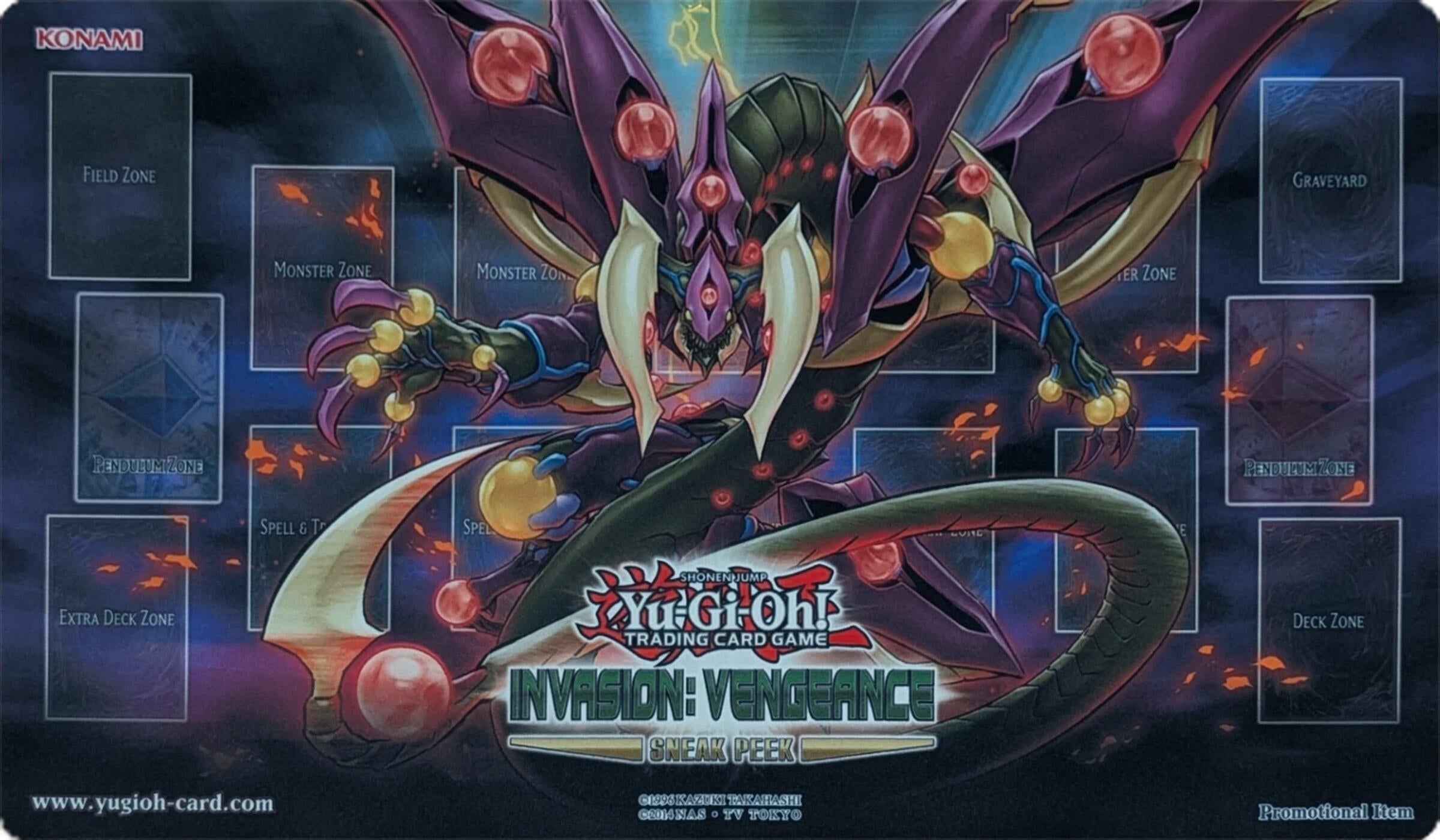Image for Yu-Gi-Oh! Invasion of Vengence Sneak Peek Promo Game Mat - Starving Venom Fusion Dragon - Playmats
