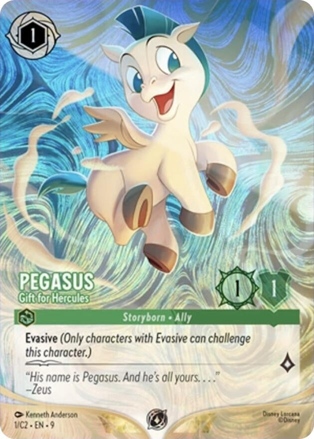 Image for Pegasus - Gift for Hercules (1) (1) (Disney Lorcana Promo Cards) (DLPC) - Disney Lorcana