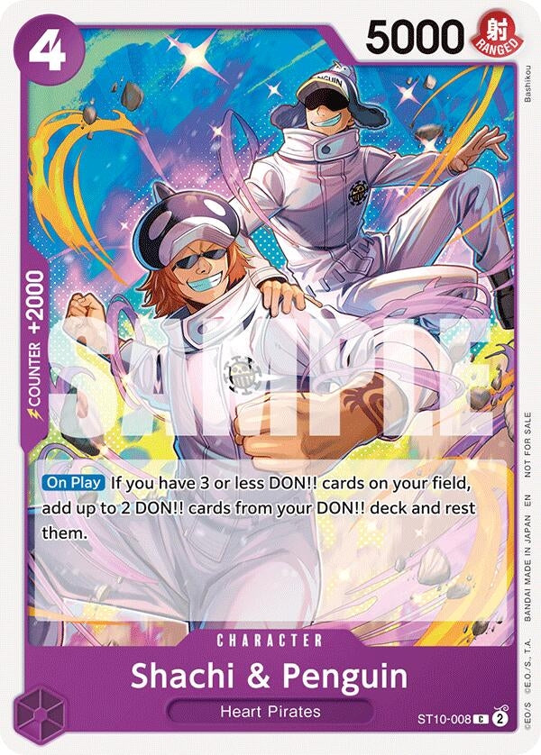 Image for Shachi & Penguin (Tournament Pack 2025 Vol. 4) (ST10-008) (One Piece Promotion Cards) (OP-PR) - One Piece Card Game