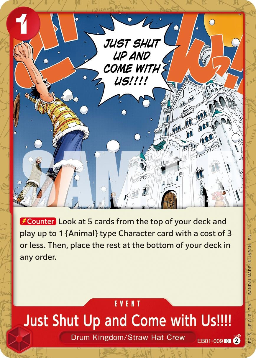 Image for Just Shut Up and Come with Us!!!! (Reprint) (EB01-009) (Premium Booster -The Best- Vol. 2) (PRB-02) - One Piece Card Game