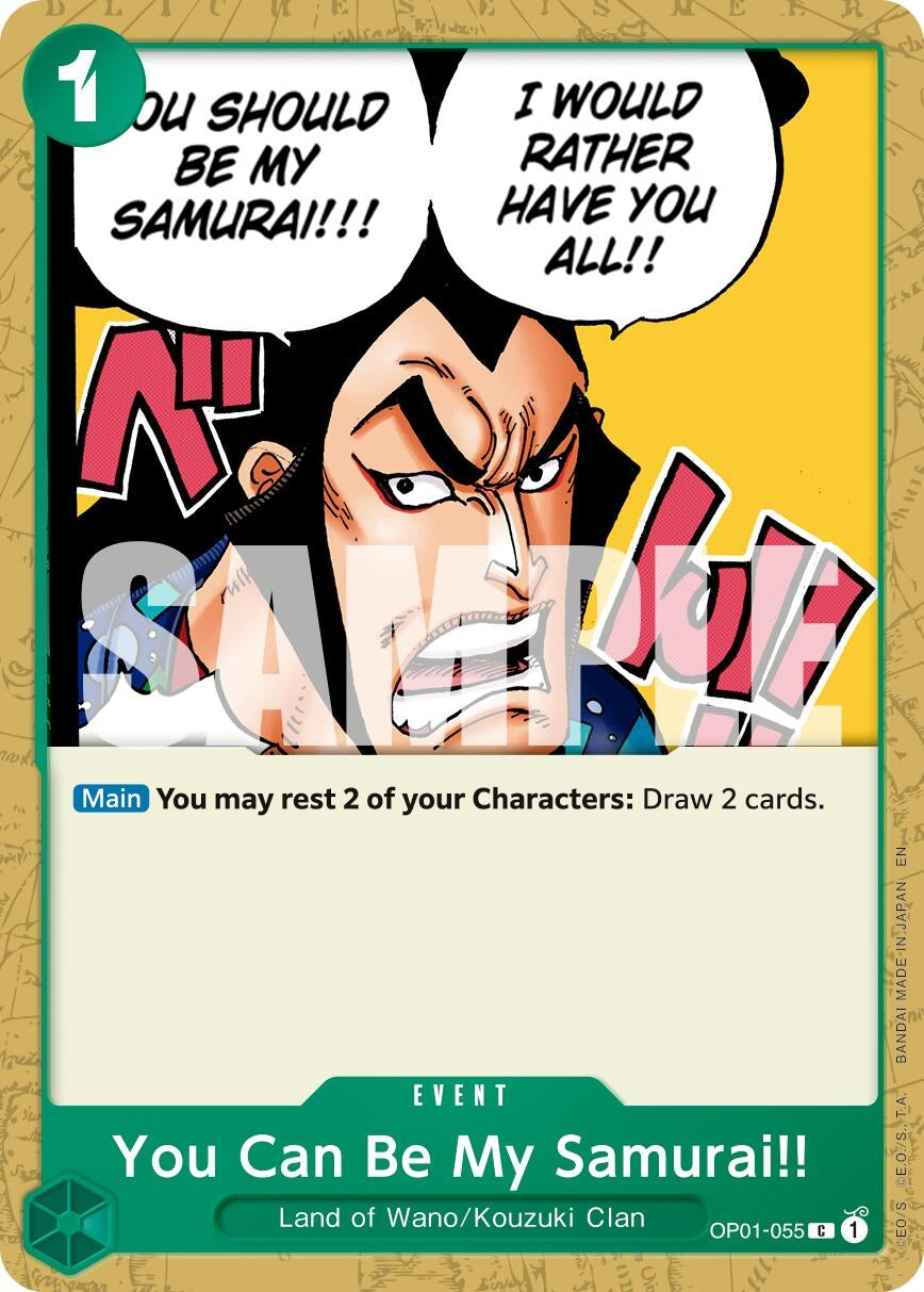 Image for You Can Be My Samurai!! (Reprint) (OP01-055) (Premium Booster -The Best- Vol. 2) (PRB-02) - One Piece Card Game