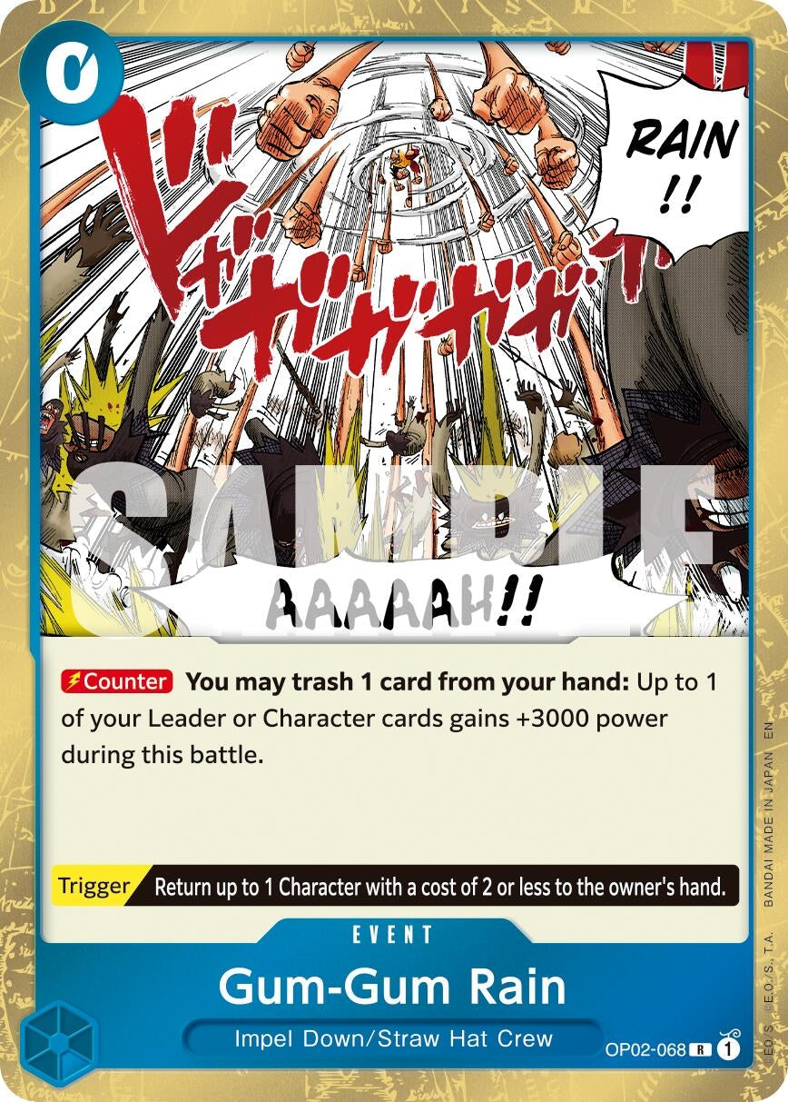 Image for Gum-Gum Rain (Reprint) (OP02-068) (Premium Booster -The Best- Vol. 2) (PRB-02) - One Piece Card Game