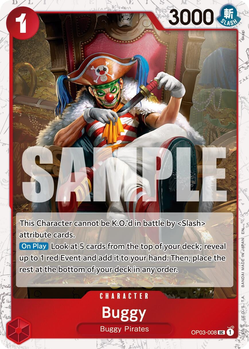 Image for Buggy - OP03-008 (Pirate Foil) (OP03-008) (Premium Booster -The Best- Vol. 2) (PRB-02) - One Piece Card Game