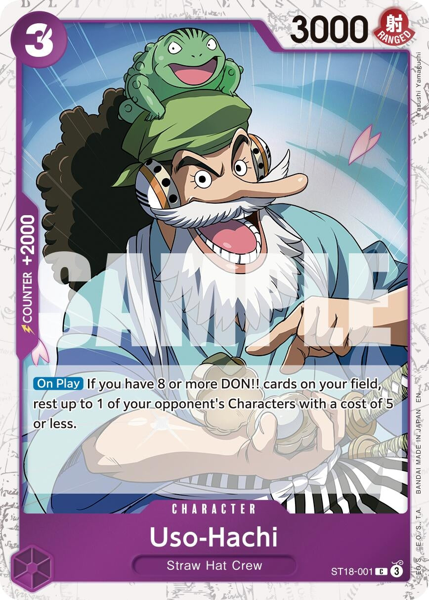 Image for Uso-Hachi (Pirate Foil) (ST18-001) (Premium Booster -The Best- Vol. 2) (PRB-02) - One Piece Card Game