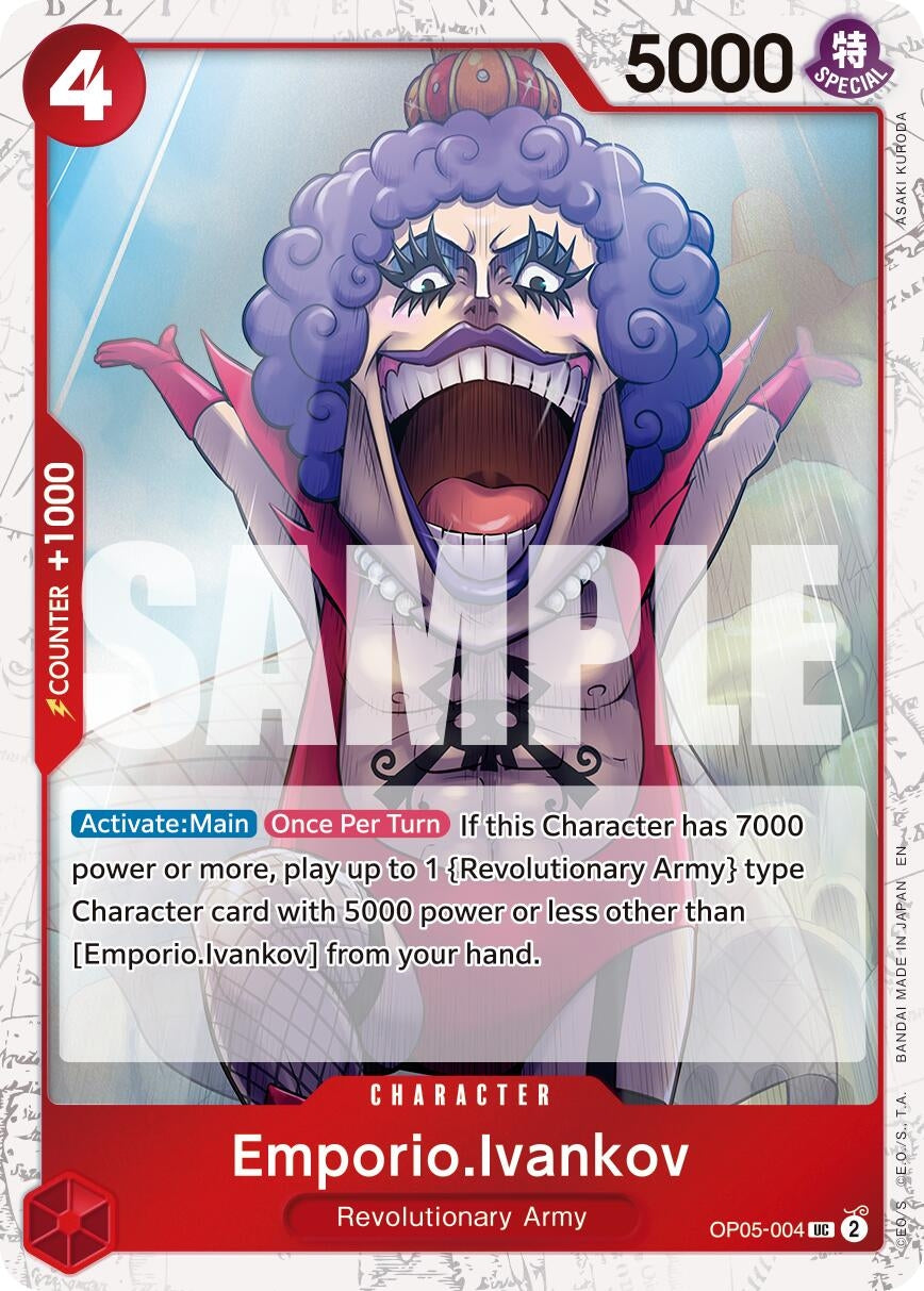 Image for Emporio.Ivankov (Pirate Foil) (OP05-004) (Premium Booster -The Best- Vol. 2) (PRB-02) - One Piece Card Game