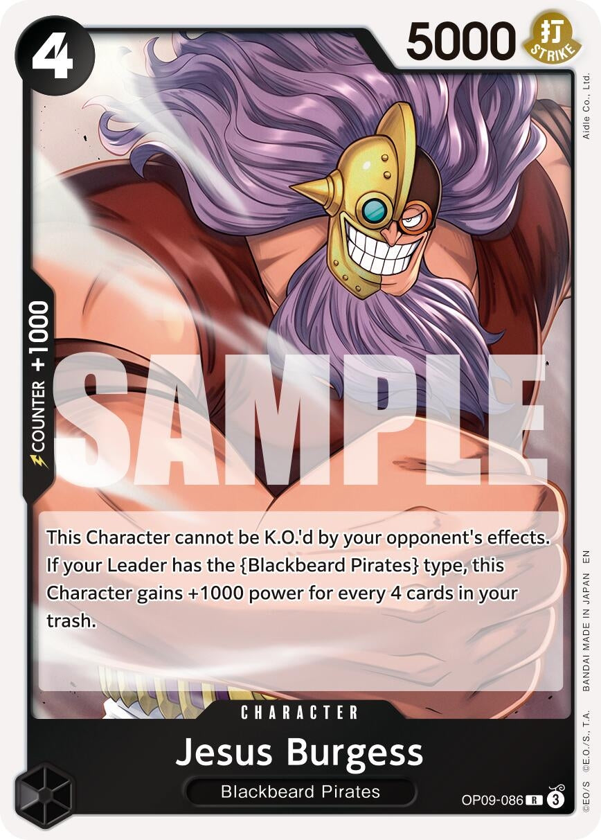 Image for Jesus Burgess (Reprint) (OP09-086) (Premium Booster -The Best- Vol. 2) (PRB-02) - One Piece Card Game
