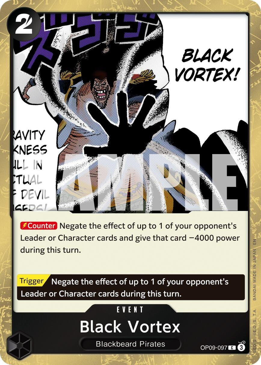 Image for Black Vortex (Pirate Foil) (OP09-097) (Premium Booster -The Best- Vol. 2) (PRB-02) - One Piece Card Game