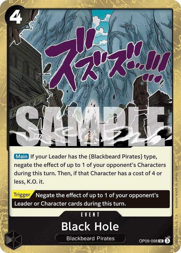 Image for Black Hole (Pirate Foil) (OP09-098) (Premium Booster -The Best- Vol. 2) (PRB-02) - One Piece Card Game