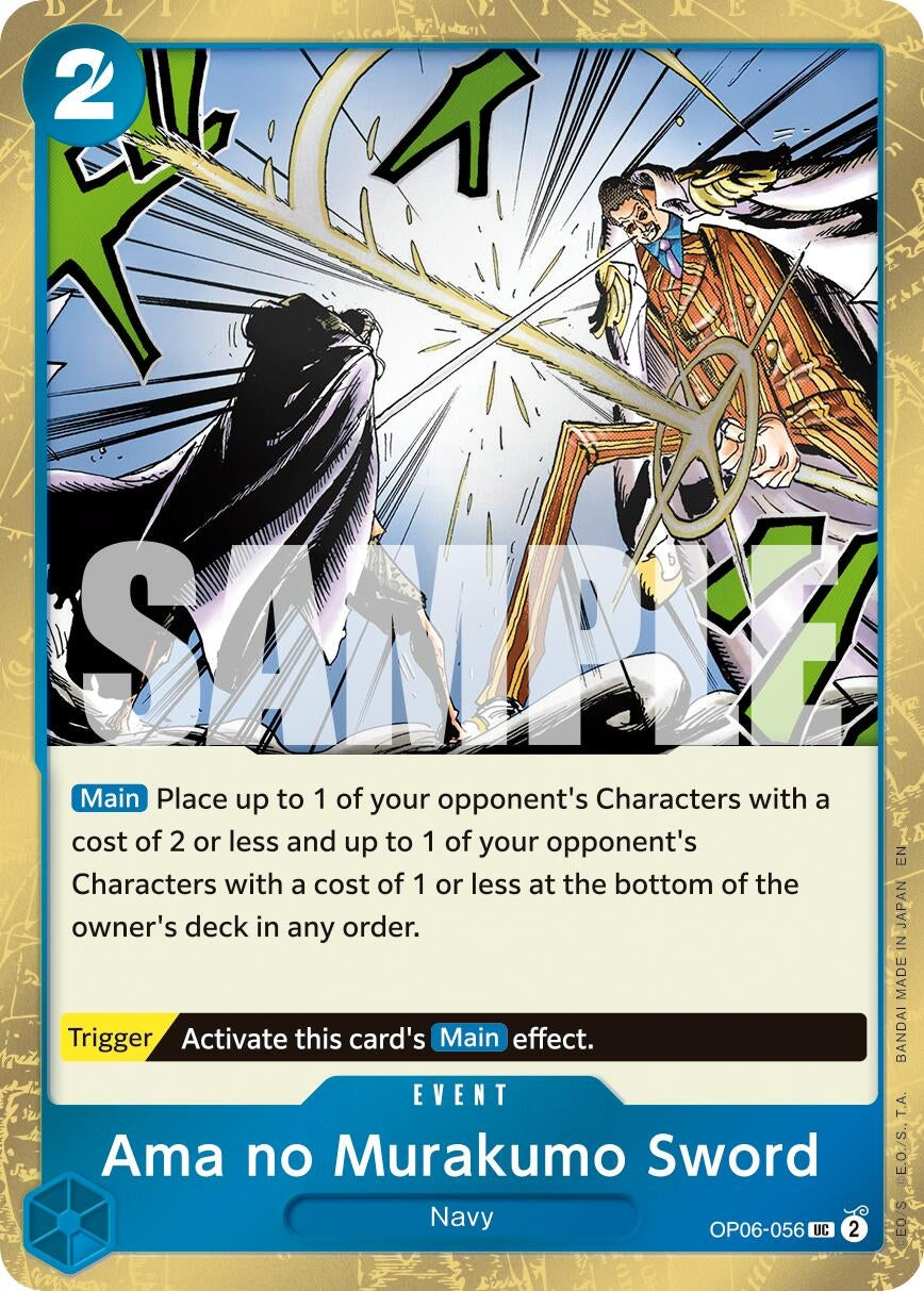 Image for Ama no Murakumo Sword (Pirate Foil) (OP06-056) (Premium Booster -The Best- Vol. 2) (PRB-02) - One Piece Card Game