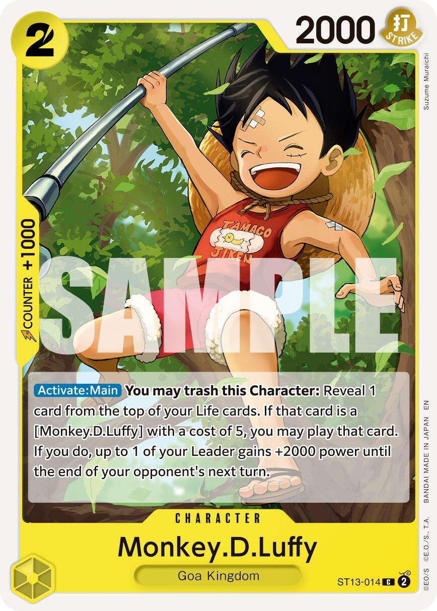 Image for Monkey.D.Luffy - ST13-014 (Reprint) (ST13-014) (Premium Booster -The Best- Vol. 2) (PRB-02) - One Piece Card Game