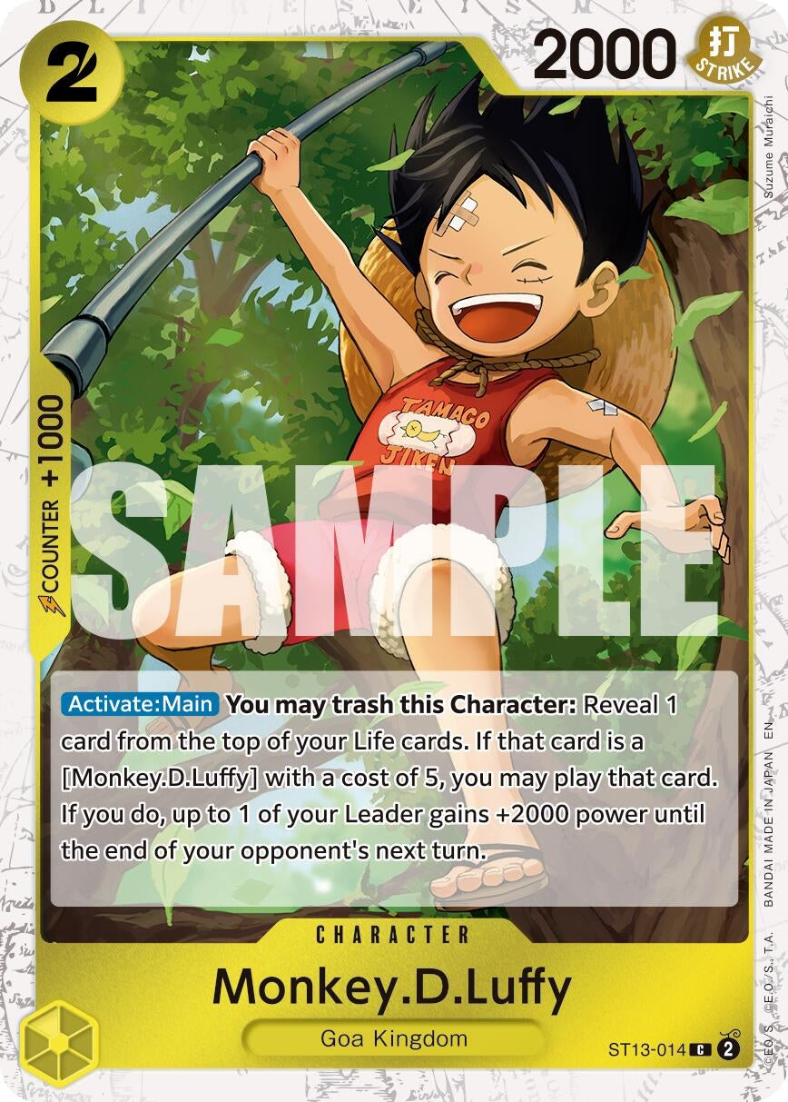 Image for Monkey.D.Luffy - ST13-014 (Pirate Foil) (ST13-014) (Premium Booster -The Best- Vol. 2) (PRB-02) - One Piece Card Game