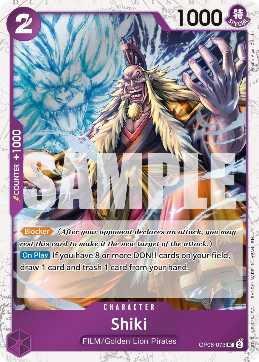 Image for Shiki (Pirate Foil) (OP06-073) (Premium Booster -The Best- Vol. 2) (PRB-02) - One Piece Card Game