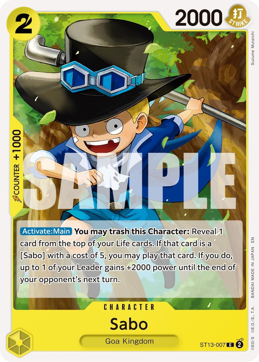 Image for Sabo - ST13-007 (Reprint) (ST13-007) (Premium Booster -The Best- Vol. 2) (PRB-02) - One Piece Card Game
