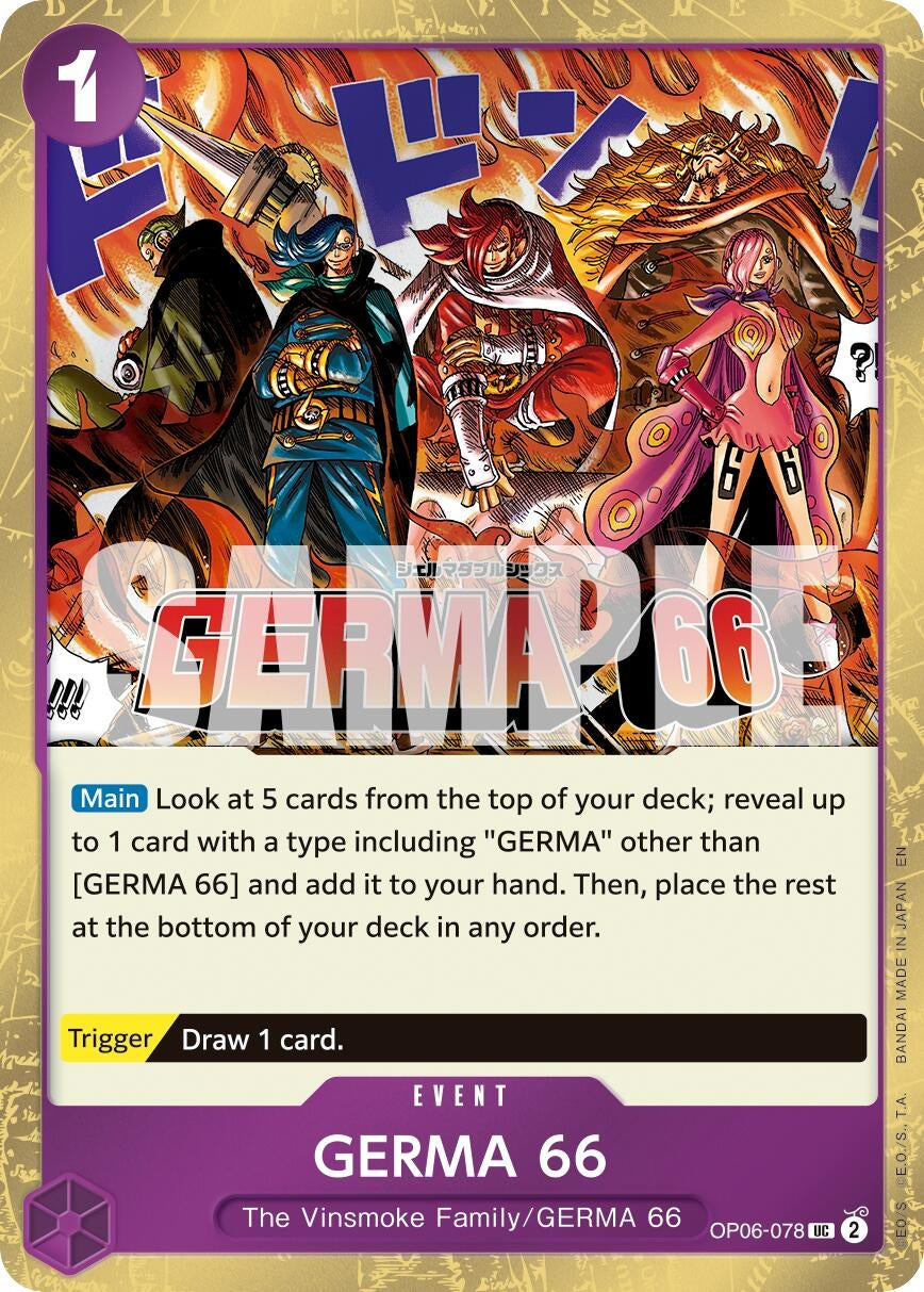 Image for GERMA 66 (Pirate Foil) (OP06-078) (Premium Booster -The Best- Vol. 2) (PRB-02) - One Piece Card Game
