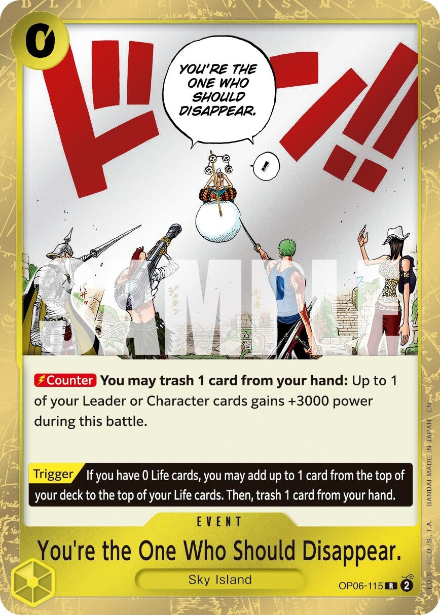 Image for You're the One Who Should Disappear (Reprint) (OP06-115) (Premium Booster -The Best- Vol. 2) (PRB-02) - One Piece Card Game