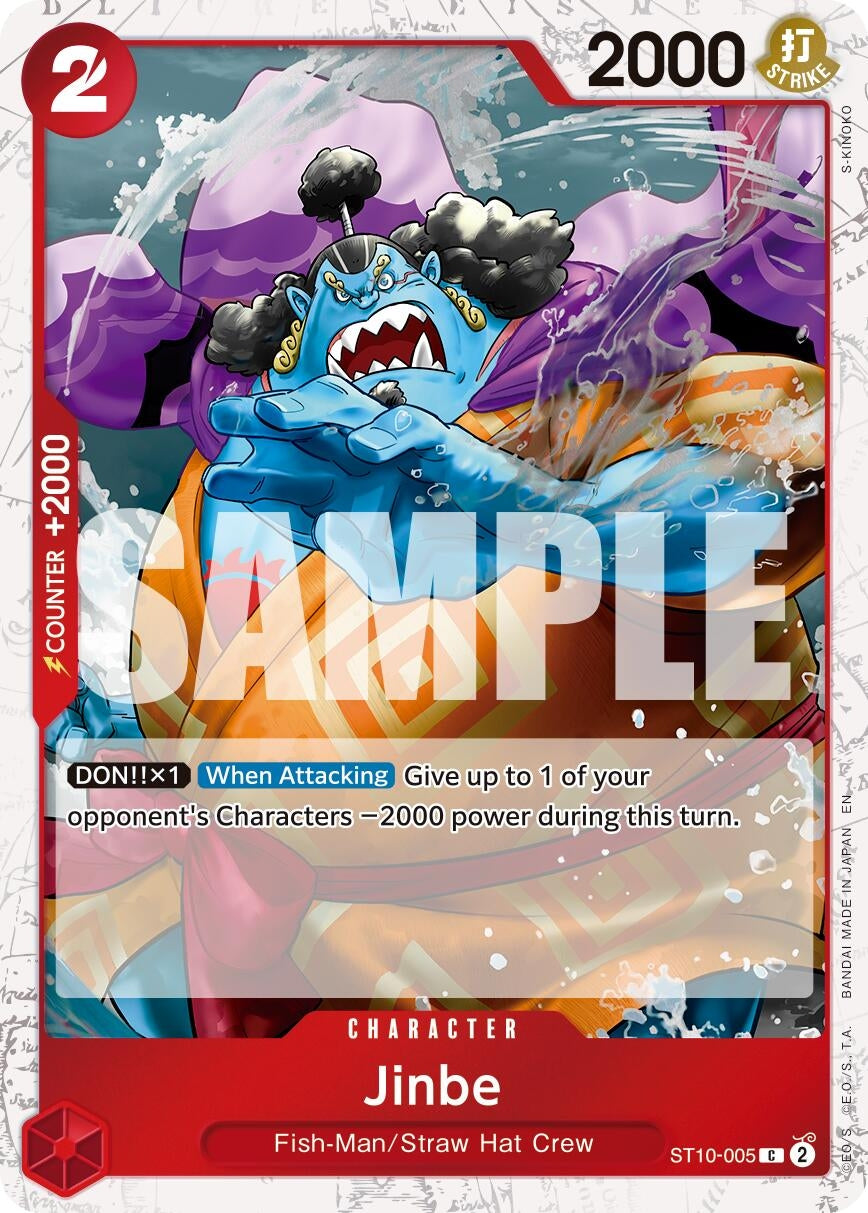 Image for Jinbe - ST10-005 (Pirate Foil) (ST10-005) (Premium Booster -The Best- Vol. 2) (PRB-02) - One Piece Card Game