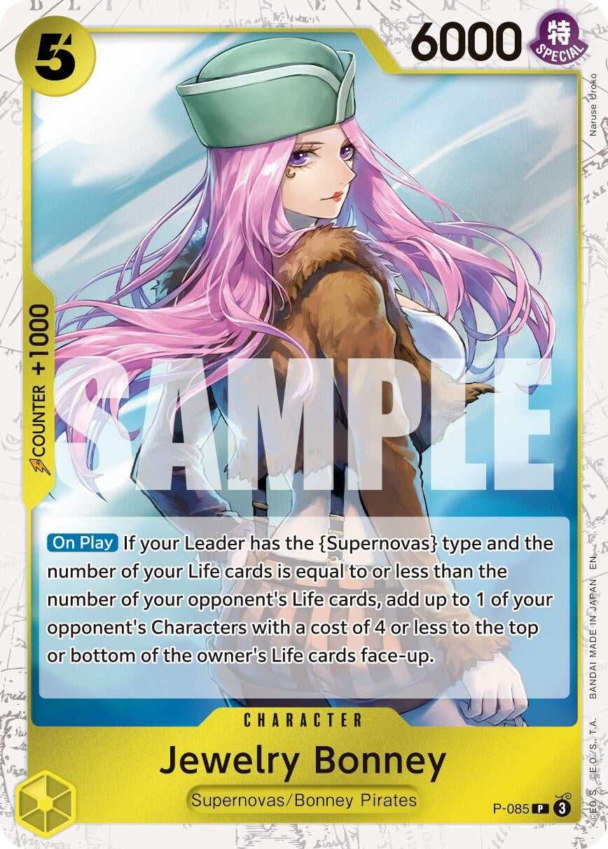 Image for Jewelry Bonney - P-085 (Pirate Foil) (P-085) (Premium Booster -The Best- Vol. 2) (PRB-02) - One Piece Card Game
