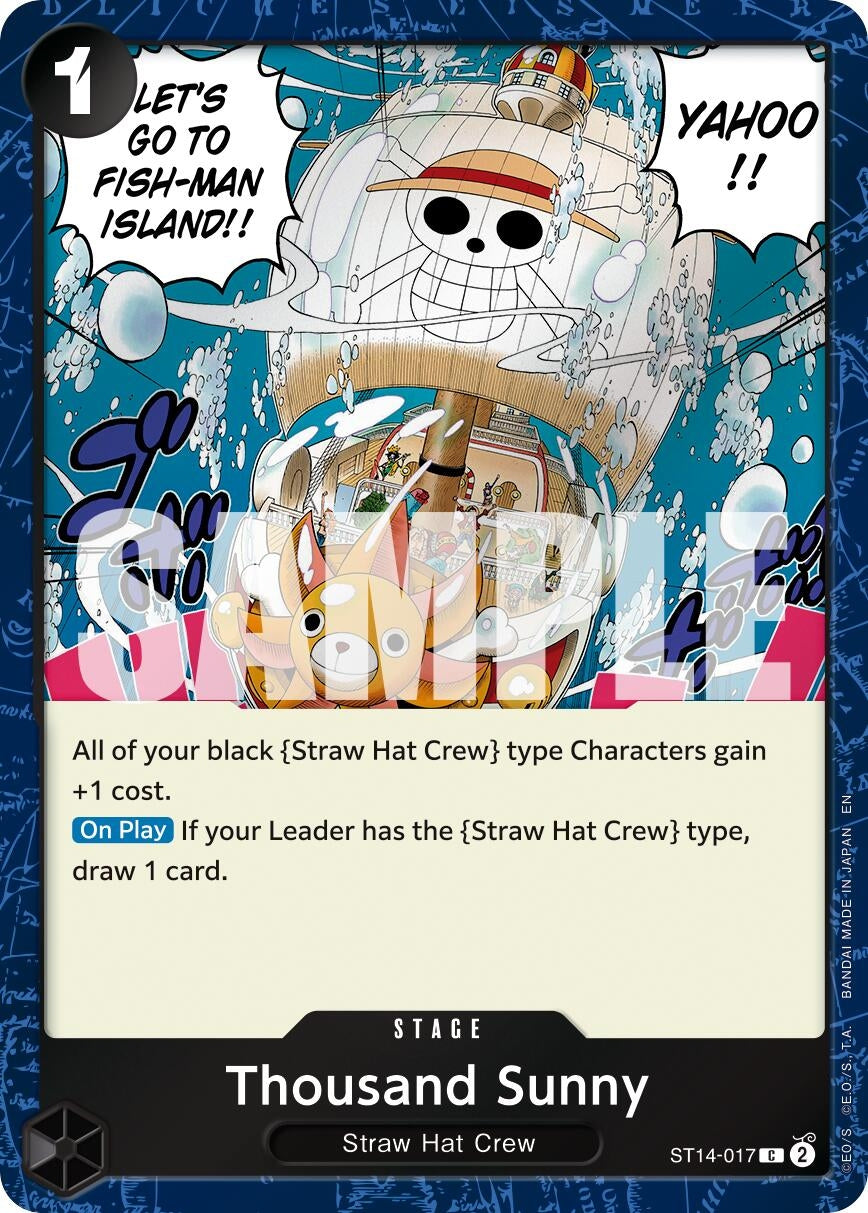 Image for Thousand Sunny (Pirate Foil) (ST14-017) (Premium Booster -The Best- Vol. 2) (PRB-02) - One Piece Card Game