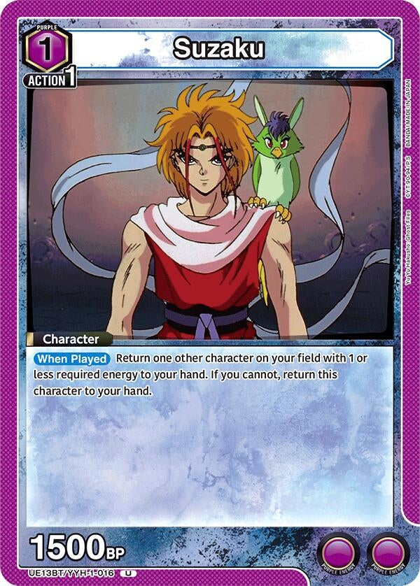 Image for Suzaku (Box Topper Foil) (UE13BT/YYH-1-016) (UE13BT: Yu Yu Hakusho: Ghost Files) (UE13BT) - Union Arena