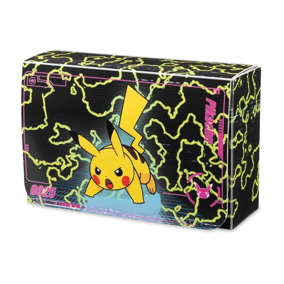 Image for Pokemon Center Exclusive: Pikachu Neon Charge Double Deck Box - Deck Boxes