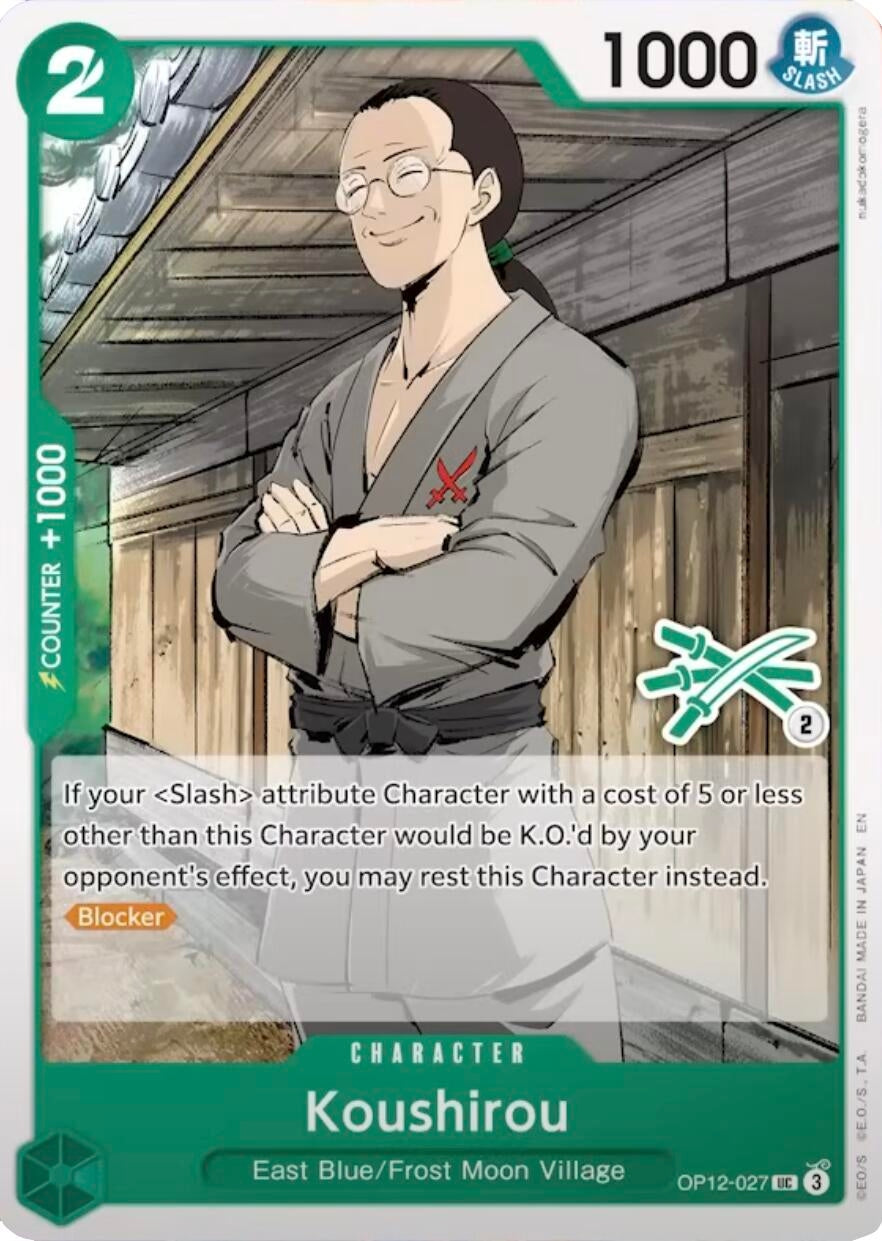Image for Koushirou (Zoro Deck) (OP12-027) (Learn Together Deck Set) (LT-01) - One Piece Card Game