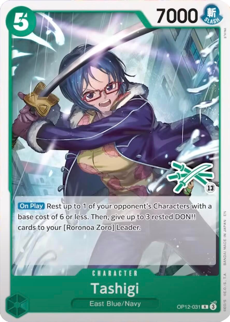 Image for Tashigi (Zoro Deck) (OP12-031) (Learn Together Deck Set) (LT-01) - One Piece Card Game