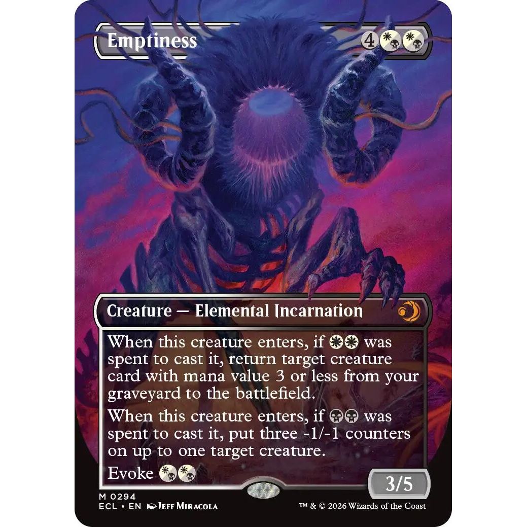 Image for Emptiness (Borderless) (294) (Lorwyn Eclipsed) - Magic: The Gathering