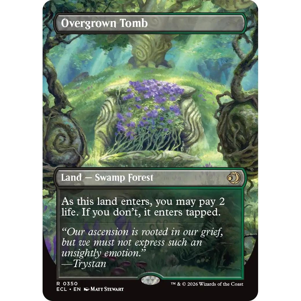 Image for Overgrown Tomb (Borderless) (350) (Lorwyn Eclipsed) - Magic: The Gathering