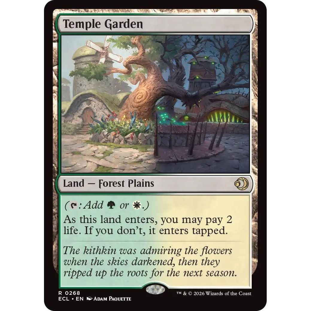 Image for Temple Garden (268) (Lorwyn Eclipsed) - Magic: The Gathering