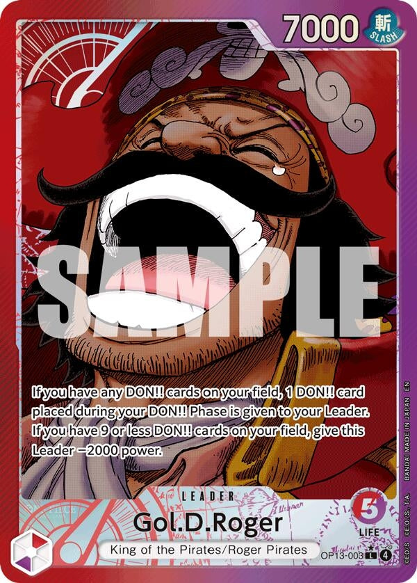 Image for Gol.D.Roger (003) (Alternate Art) (OP13-003) (Carrying On His Will) (OP13) - One Piece Card Game