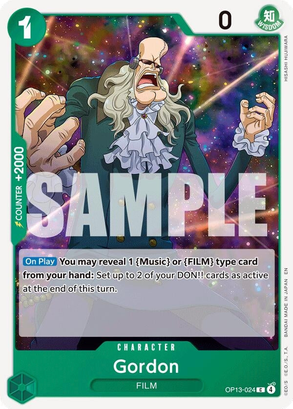 Image for Gordon (OP13-024) (Carrying On His Will) (OP13) - One Piece Card Game