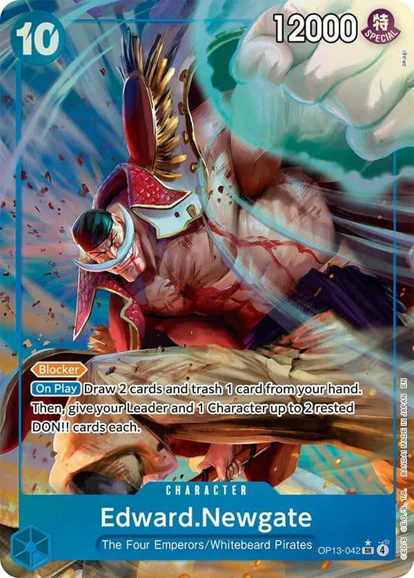 Edward.Newgate (Alternate Art) (OP13-042) (Carrying On His Will)