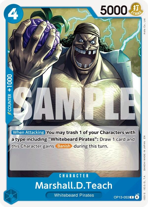 Image for Marshall.D.Teach (OP13-053) (Carrying On His Will) (OP13) - One Piece Card Game